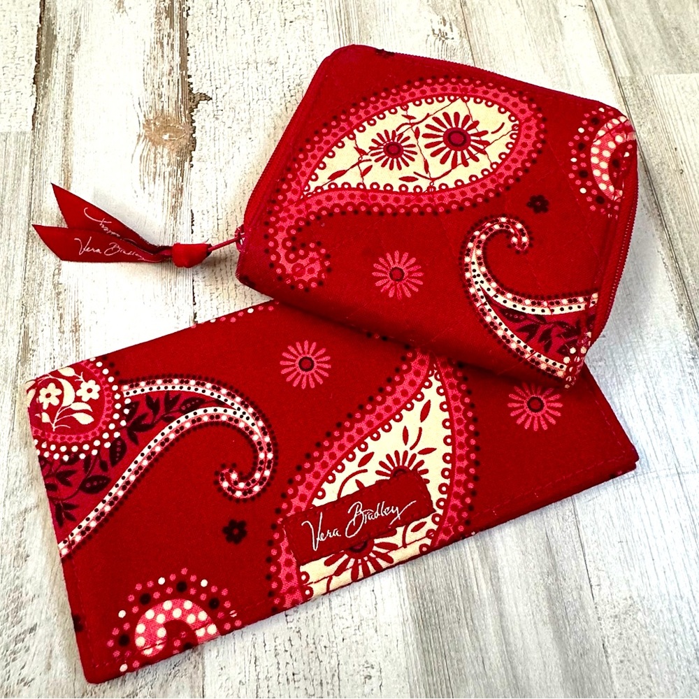 Vera Bradley wallet and checkbook cover